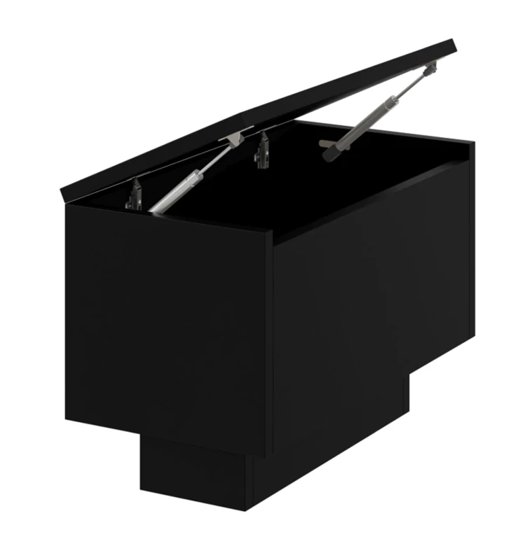 Stolik kawowy Forma 30x60 cm ława z otwieranym blatem do salonu black