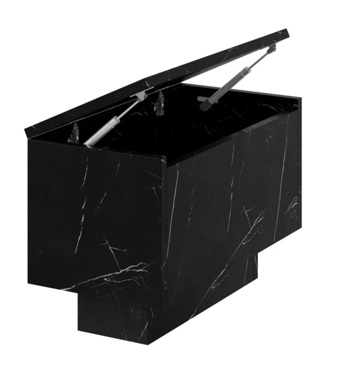 Stolik kawowy Forma 30x60 cm ława z otwieranym blatem do salonu royal marble