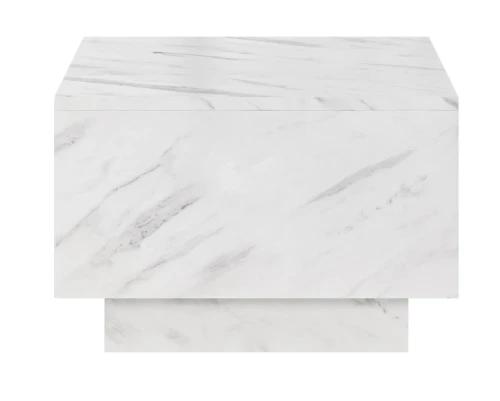 Stolik kawowy Forma 60x60 cm ława z otwieranym blatem do salonu bianco marble