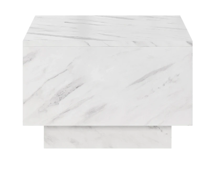 Stolik kawowy Forma 60x60 cm ława z otwieranym blatem do salonu bianco marble