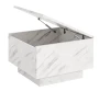 Stolik kawowy Forma 60x60 cm ława z otwieranym blatem do salonu bianco marble