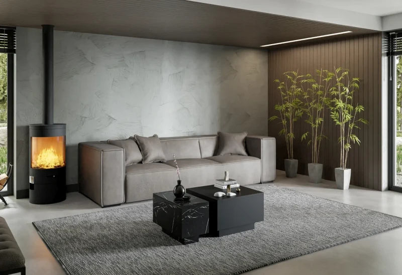 Stolik kawowy Forma 60x60 cm ława z otwieranym blatem do salonu black