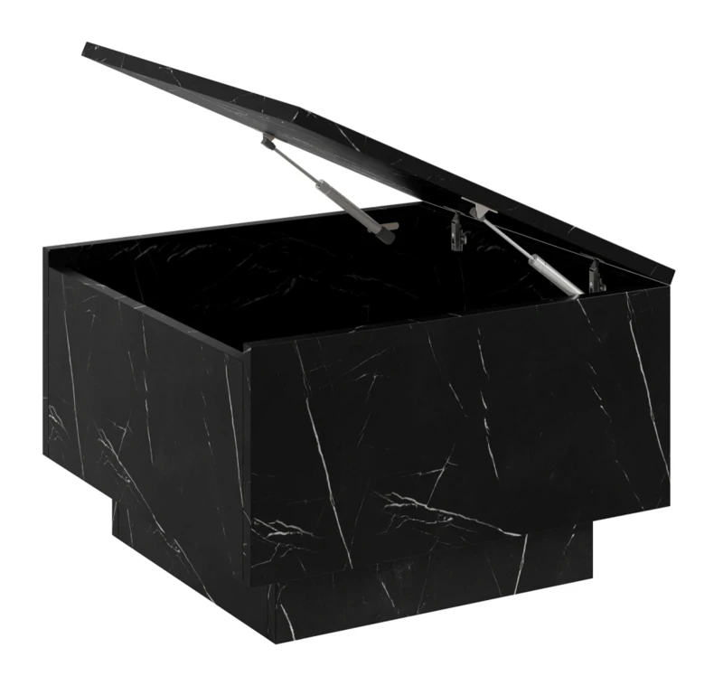 Stolik kawowy Forma 60x60 cm ława z otwieranym blatem do salonu royal marble