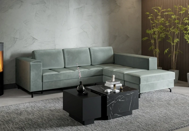 Stolik kawowy Forma 60x60 cm ława z otwieranym blatem do salonu royal marble