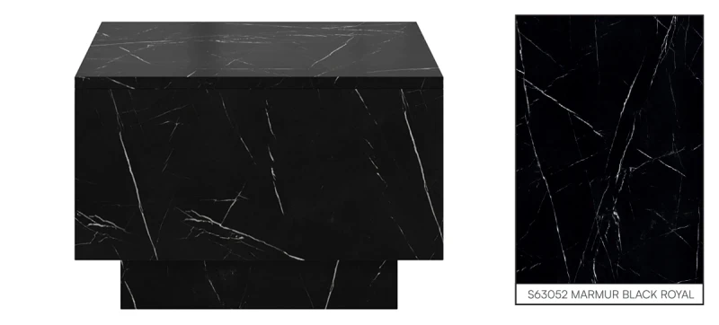 Stolik kawowy Forma 60x60 cm ława z otwieranym blatem do salonu royal marble