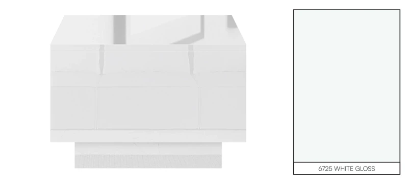 Stolik kawowy Forma 60x60 cm ława z otwieranym blatem do salonu white gloss