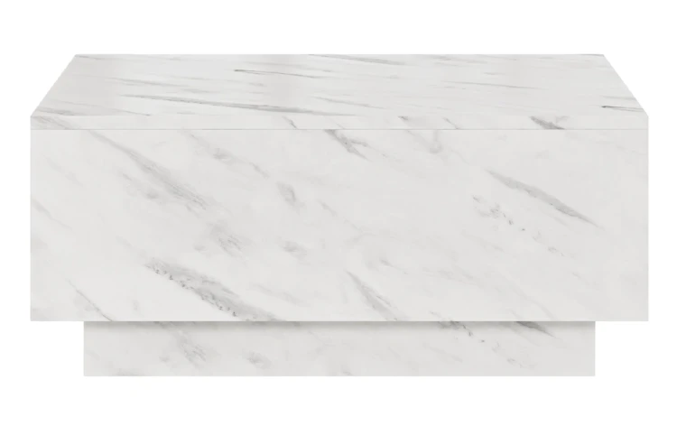 Stolik kawowy Forma 90x60 cm ława z otwieranym blatem do salonu bianco