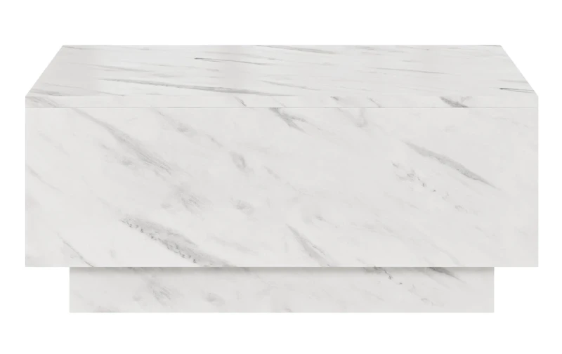 Stolik kawowy Forma 90x60 cm ława z otwieranym blatem do salonu bianco