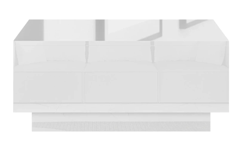 Stolik kawowy Forma 90x60 cm ława z otwieranym blatem do salonu white gloss