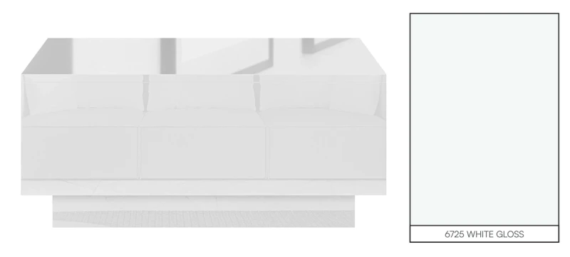 Stolik kawowy Forma 90x60 cm ława z otwieranym blatem do salonu white gloss