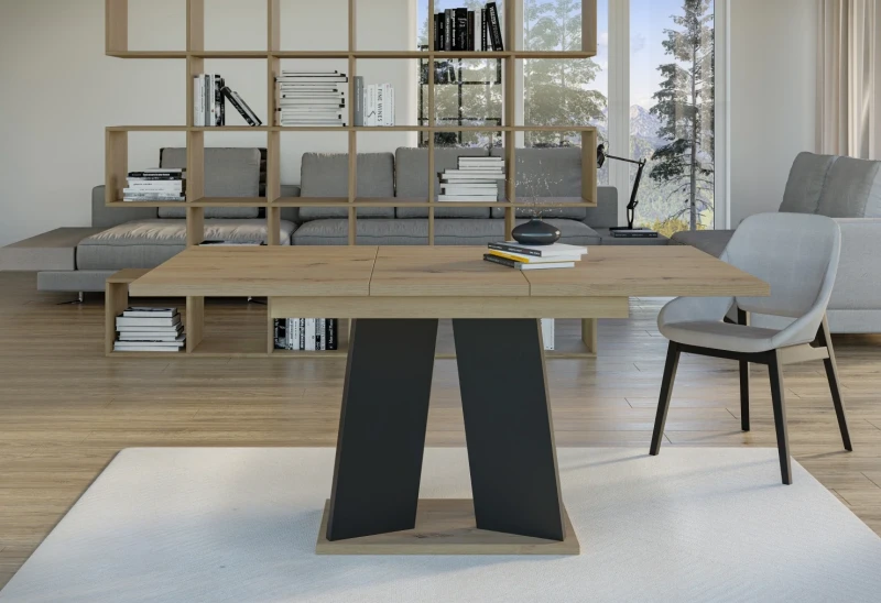 Stół rozkładany Takto 120-160 cm prostokątny nowoczesny do jadalni salonu artisan