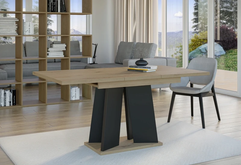 Stół rozkładany Takto 120-160 cm prostokątny nowoczesny do jadalni salonu artisan