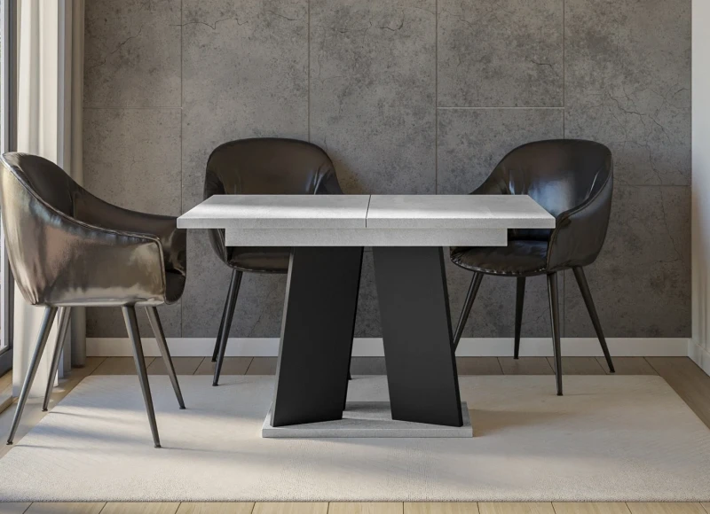 Stół rozkładany Takto 120-160 cm prostokątny nowoczesny do jadalni salonu K350/black