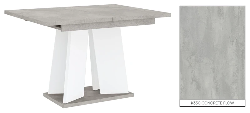 Stół rozkładany Takto 120-160 cm prostokątny nowoczesny do jadalni salonu K350/white