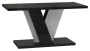 Stolik kawowy Solit 110x70 cm ława prostokątna do salonu black gloss