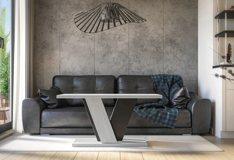 Stolik kawowy Solit 110x70 cm ława prostokątna do salonu K350/black