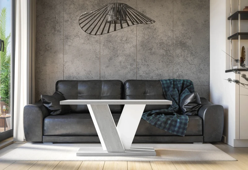 Stolik kawowy Solit 110x70 cm ława prostokątna do salonu K350/white