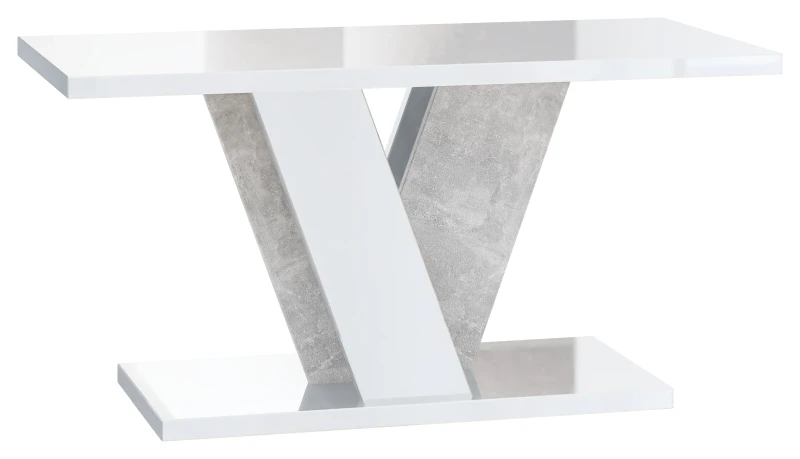 Stolik kawowy Solit 110x70 cm ława prostokątna do salonu white gloss