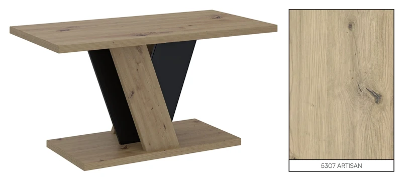 Stolik kawowy Solit 110x70 cm ława prostokątna do salonu artisan