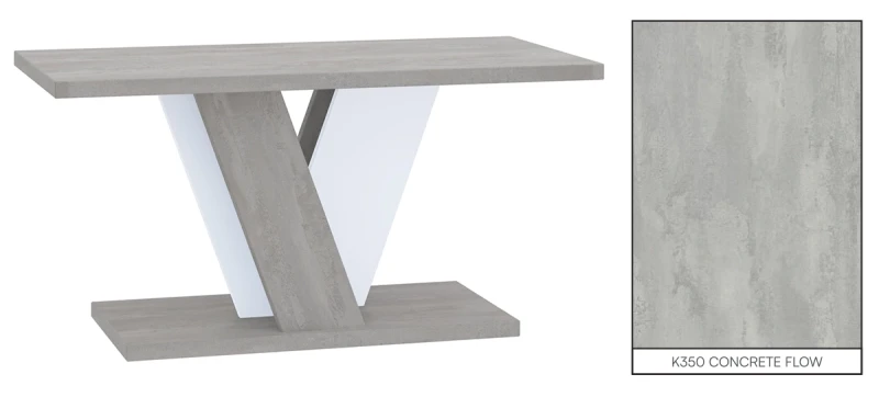 Stolik kawowy Solit 110x70 cm ława prostokątna do salonu K350/white