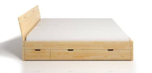 Łóżko drewniane sosnowe z szufladami SPARTA Maxi & DR 140x200