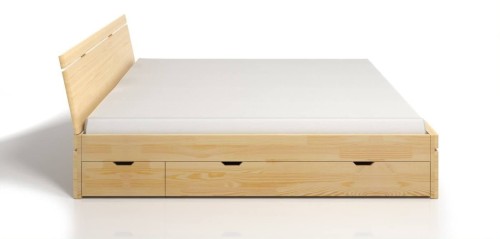 Łóżko drewniane sosnowe z szufladami SPARTA Maxi & DR 160x200