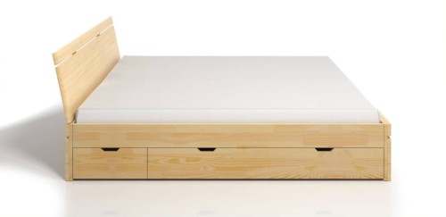 Łóżko drewniane sosnowe z szufladami Skandica SPARTA Maxi & DR 180x200