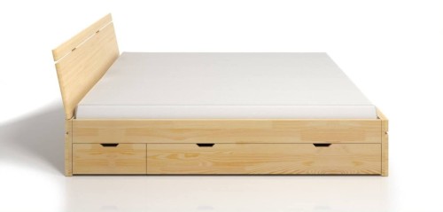 Łóżko drewniane sosnowe z szufladami SPARTA Maxi & DR 120x200