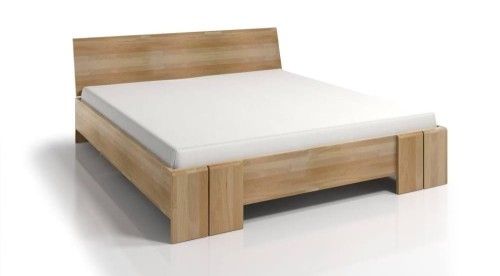 Łóżko drewniane bukowe ze skrzynią na pościel VESTRE Maxi & ST 140x200