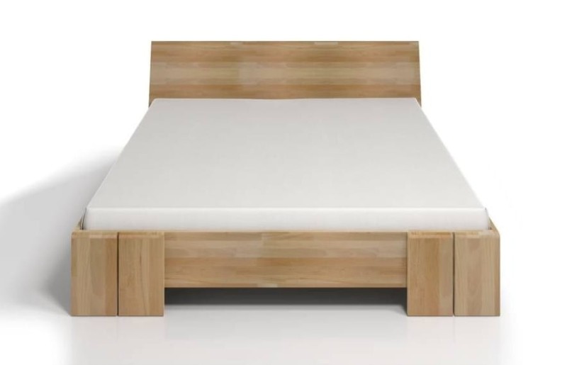 Łóżko drewniane bukowe ze skrzynią na pościel VESTRE Maxi & ST 200x200