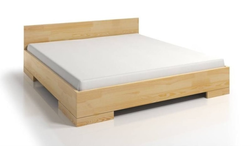 Łóżko drewniane sosnowe ze skrzynią na pościel SPECTRUM Maxi & Long ST 140x220