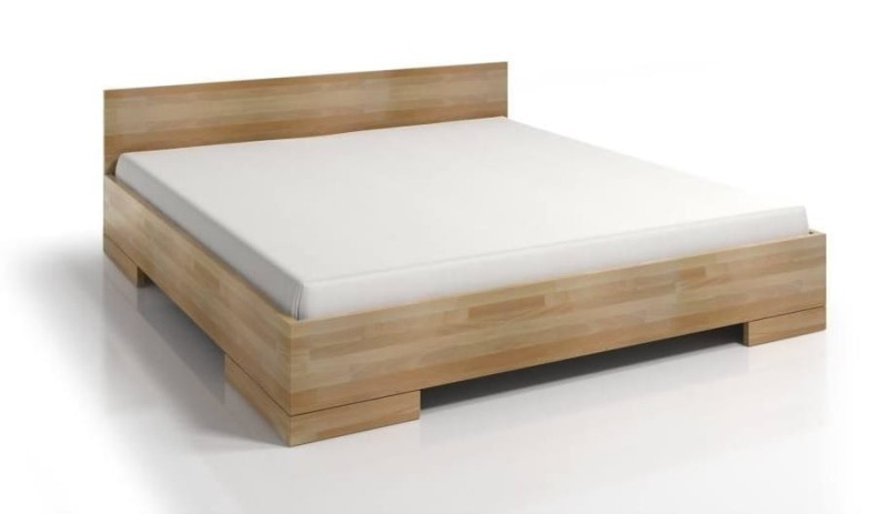 Łóżko drewniane bukowe ze skrzynią na pościel SPECTRUM Maxi & Long ST 140x220