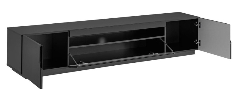 Szafka RTV Eston czarny/czarny mat