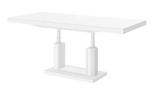 Ławostół podnoszony rozkładany QUADRO LUX 120 - 170 cm Biały mat