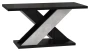 Stolik kawowy Symfonia 110x70 cm ława prostokątna do salonu black gloss