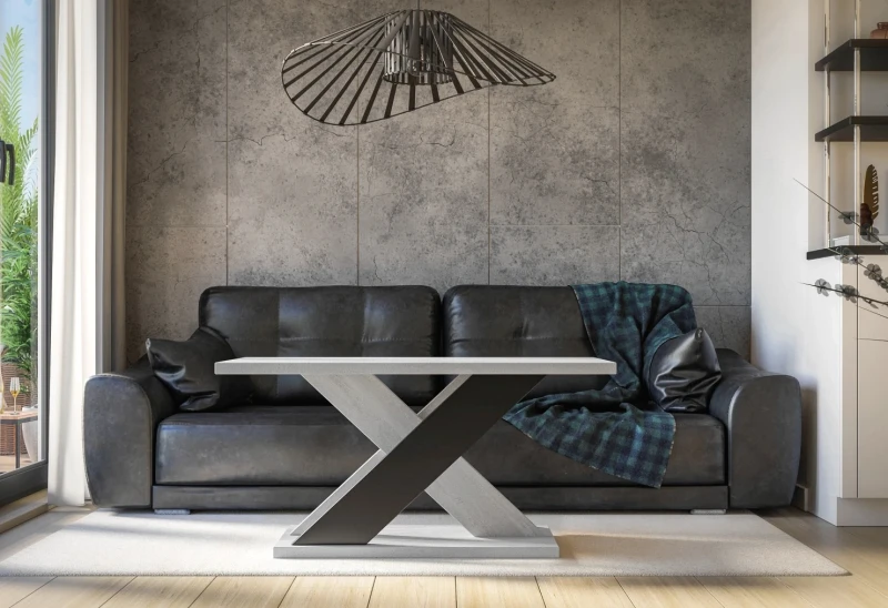 Stolik kawowy Symfonia 110x70 cm ława prostokątna do salonu K350/black