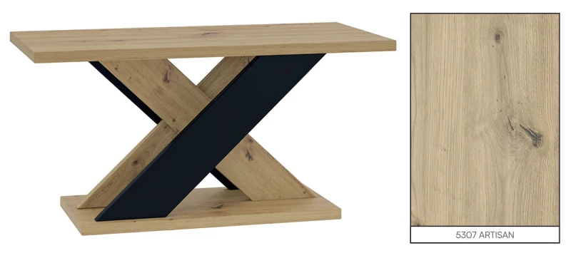 Stolik kawowy Symfonia 110x70 cm ława prostokątna do salonu artisan