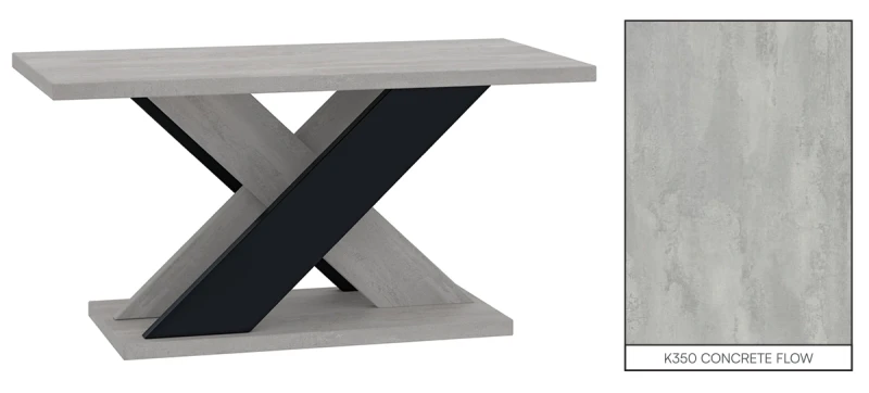 Stolik kawowy Symfonia 110x70 cm ława prostokątna do salonu K350/black