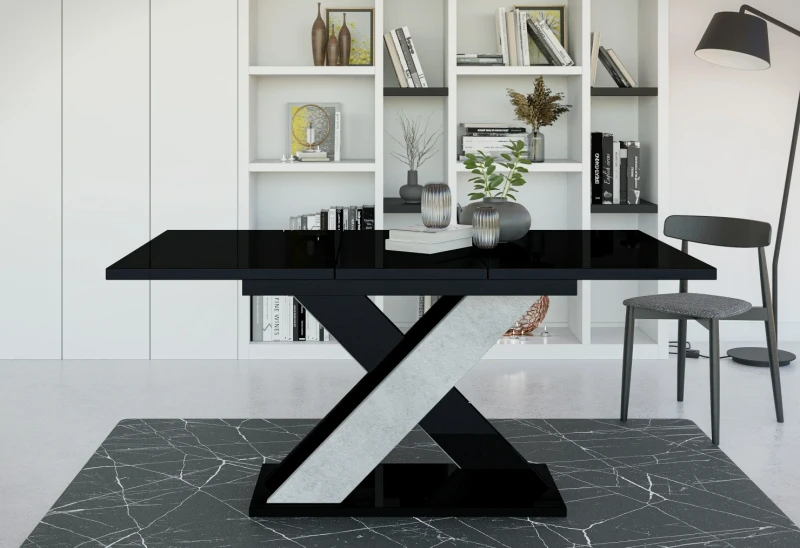 Stół rozkładany Symfonia 120-160 cm prostokątny nowoczesny do jadalni salonu