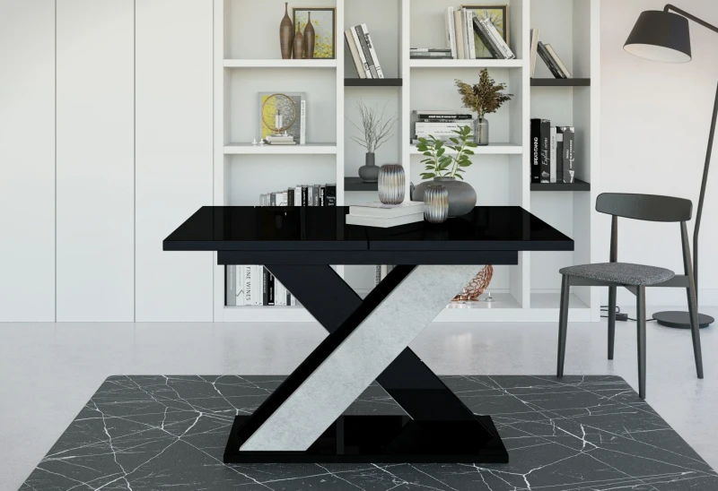 Stół rozkładany Symfonia 120-160 cm prostokątny nowoczesny do jadalni salonu