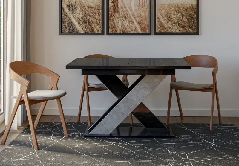 Stół rozkładany Symfonia 120-160 cm prostokątny nowoczesny do jadalni salonu