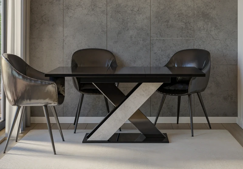 Stół rozkładany Symfonia 120-160 cm prostokątny nowoczesny do jadalni salonu