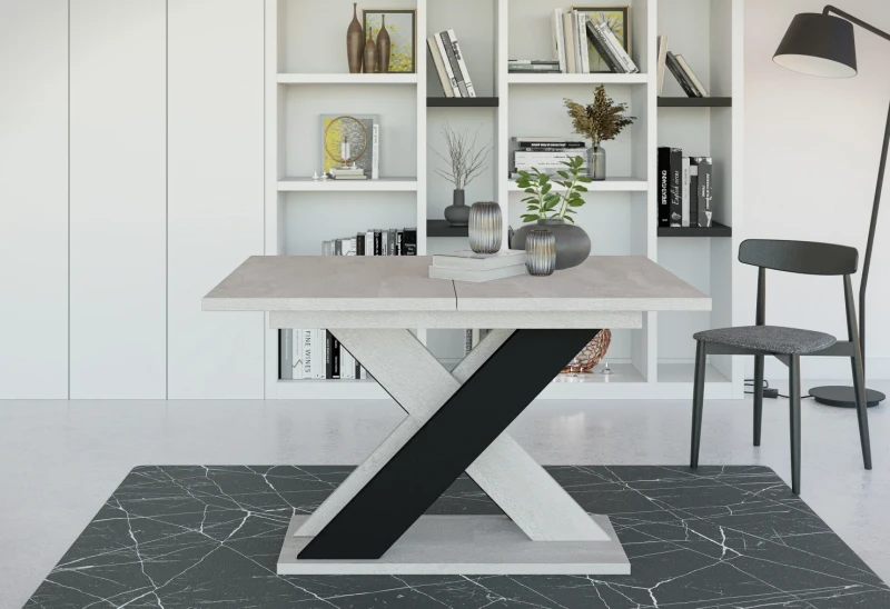 Stół rozkładany Symfonia 120-160 cm prostokątny nowoczesny do jadalni salonu