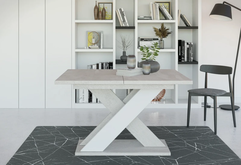 Stół rozkładany Symfonia 120-160 cm prostokątny nowoczesny do jadalni salonu