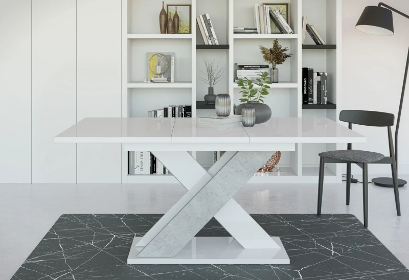 Stół rozkładany Symfonia 120-160 cm prostokątny nowoczesny do jadalni salonu