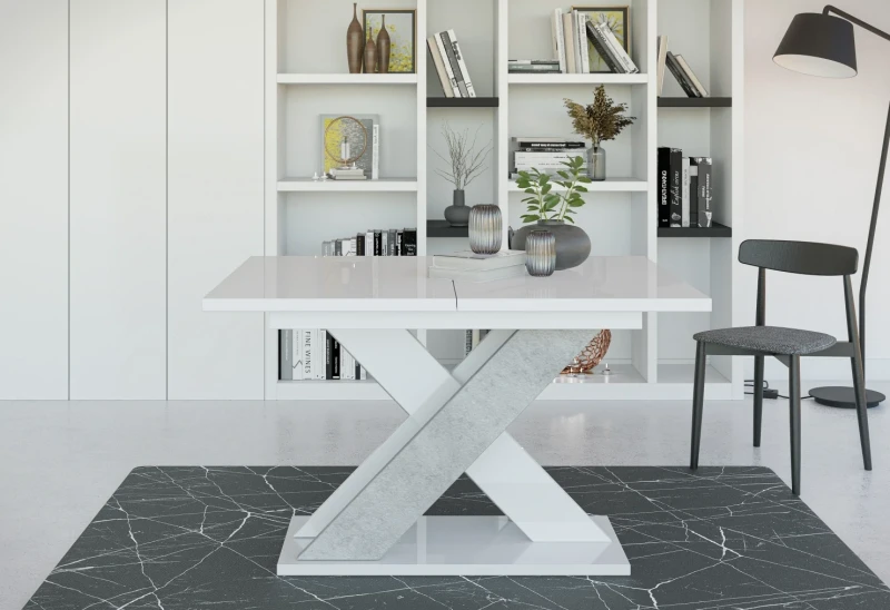 Stół rozkładany Symfonia 120-160 cm prostokątny nowoczesny do jadalni salonu