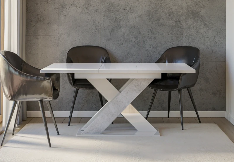 Stół rozkładany Symfonia 120-160 cm prostokątny nowoczesny do jadalni salonu