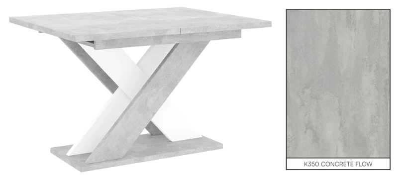 Stół rozkładany Symfonia 120-160 cm prostokątny nowoczesny do jadalni salonu