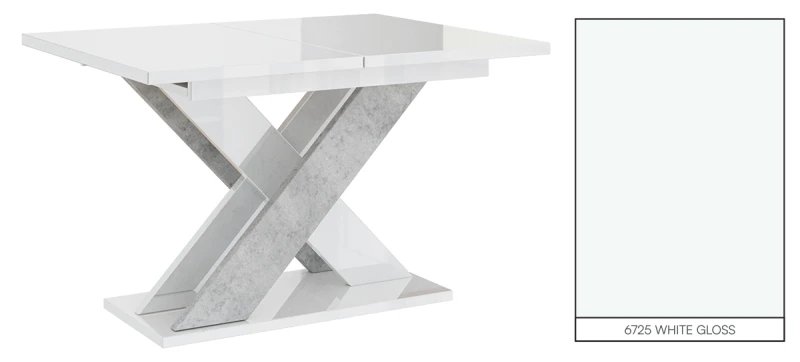 Stół rozkładany Symfonia 120-160 cm prostokątny nowoczesny do jadalni salonu