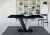 Stół rozkładany Solit 120-160 cm prostokątny nowoczesny do jadalni salonu black gloss